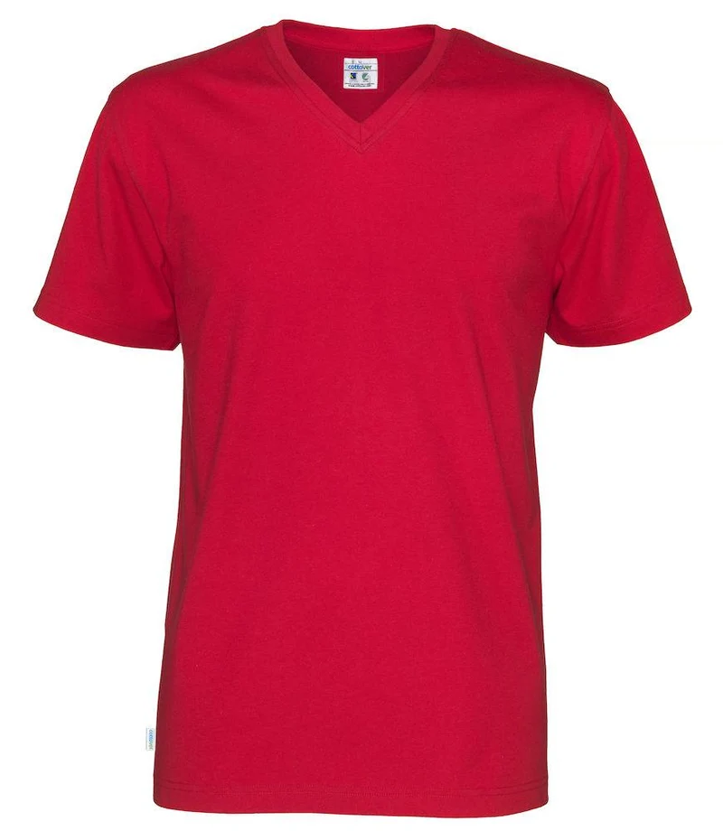 Cottover Unisex T-shirt mit V-Ausschnitt in vielen Farben