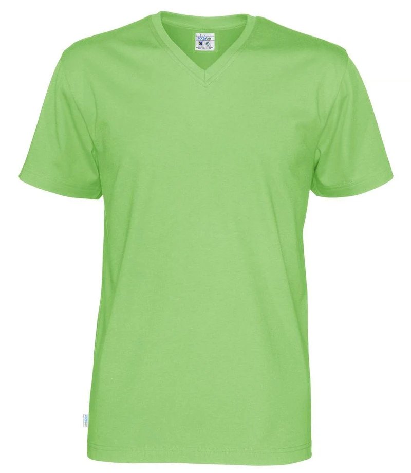 Cottover Unisex T-shirt mit V-Ausschnitt in vielen Farben