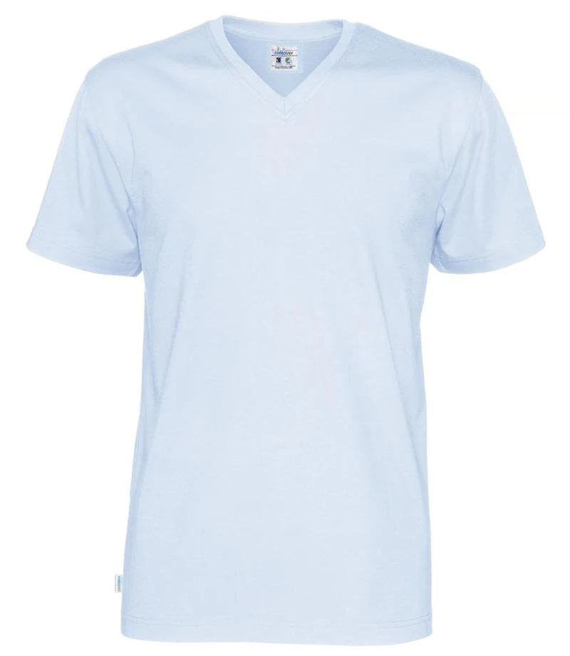 Cottover Unisex T-shirt mit V-Ausschnitt in vielen Farben