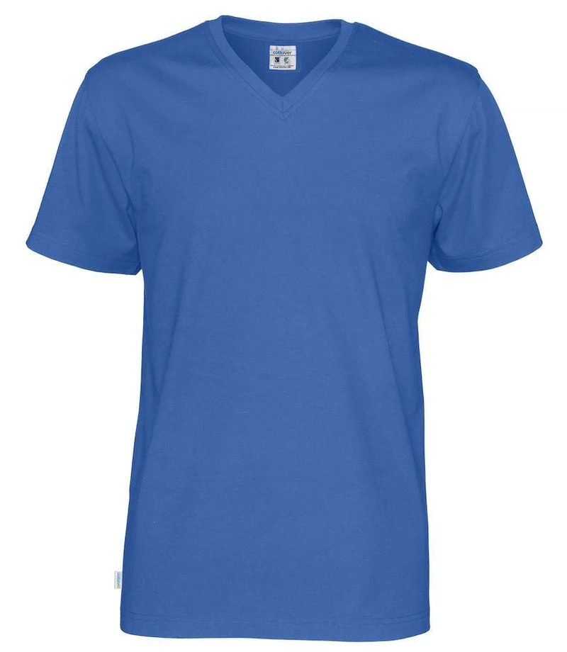 Cottover Unisex T-shirt mit V-Ausschnitt in vielen Farben