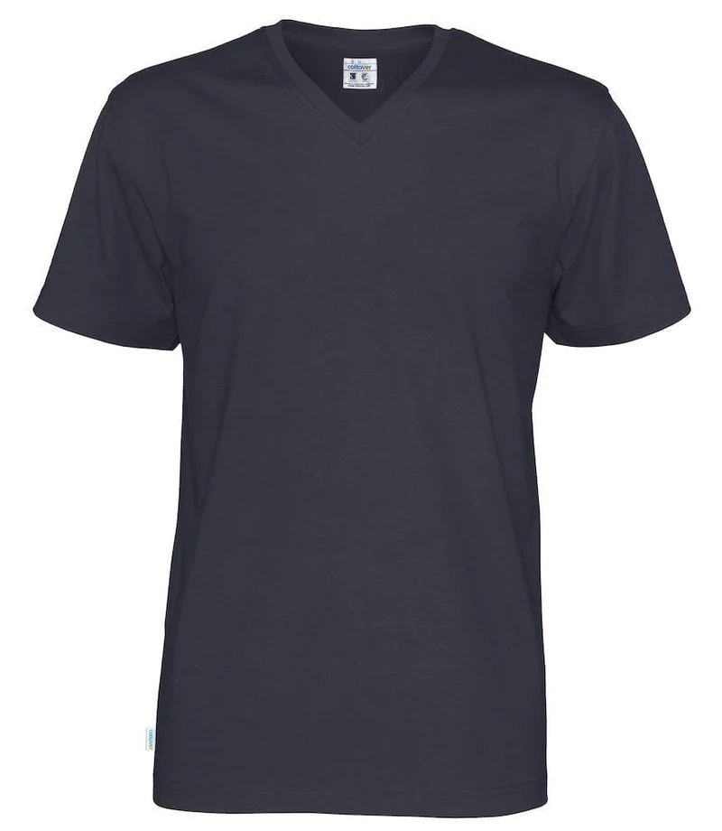 Cottover Unisex T-shirt mit V-Ausschnitt in vielen Farben