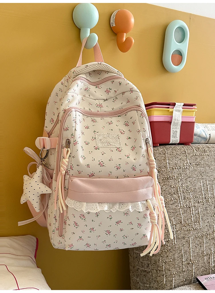 Blumen-Schulrucksack