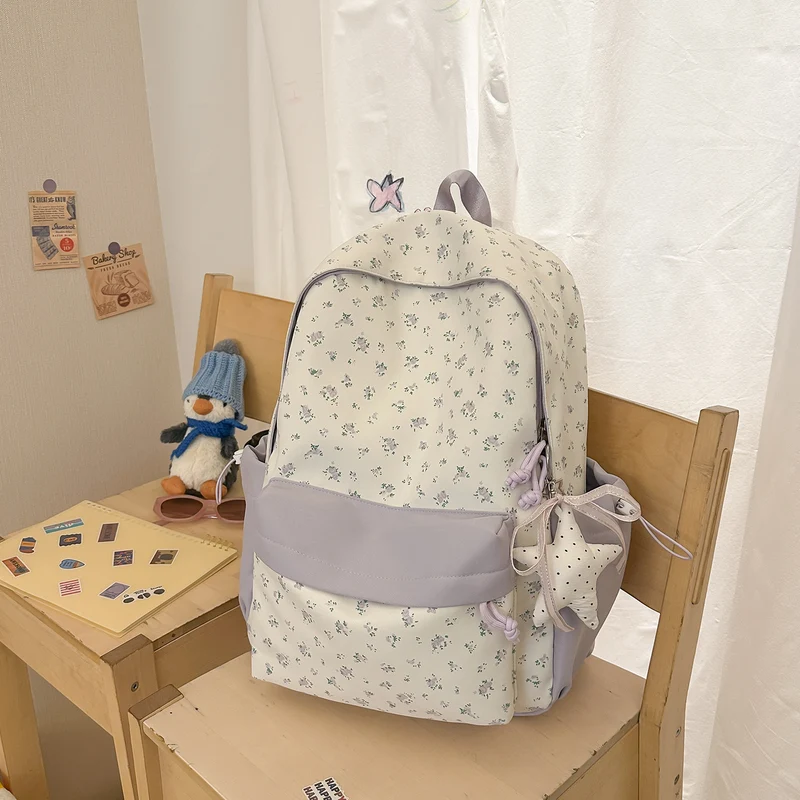 Blumen-Schulrucksack