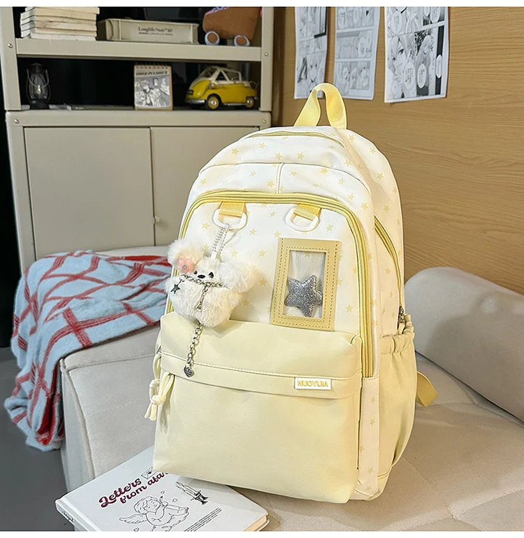 Niedlicher Schulrucksack mit Sternen-Dekor