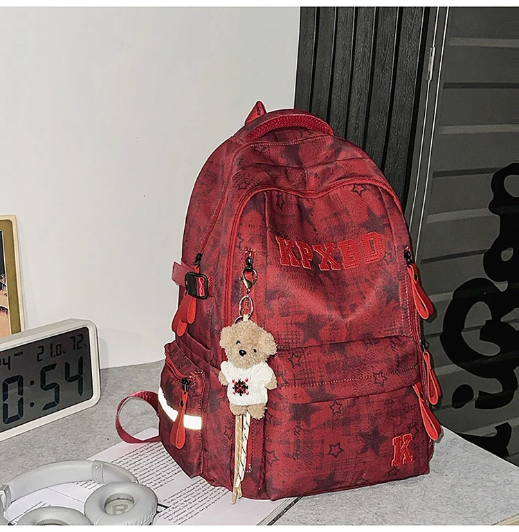 Multifunktionaler Schulrucksack mit Grafikdruck