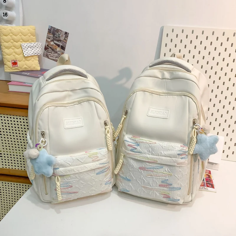 Multifunktionaler gesteppter Schulrucksack