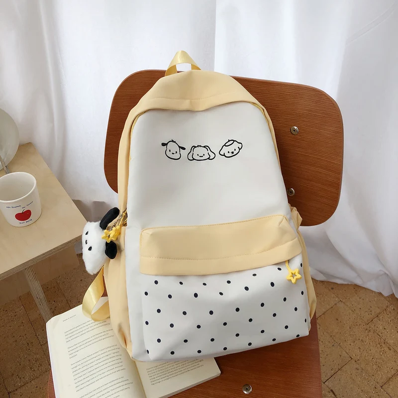 Niedlicher Schulrucksack mit Charakter-Print