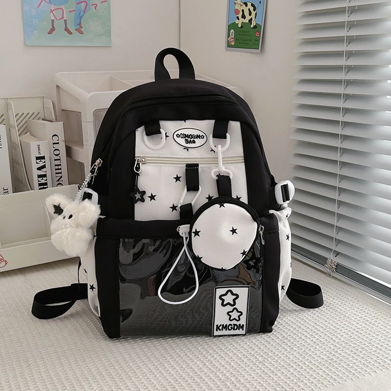 Verspielte Schultasche mit Sternenbesatz