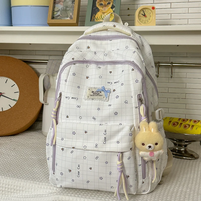 Niedlicher Schulrucksack mit Tiermuster