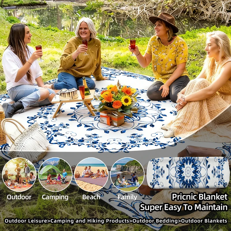 Strandmatte mit Mandala-Design Skanto