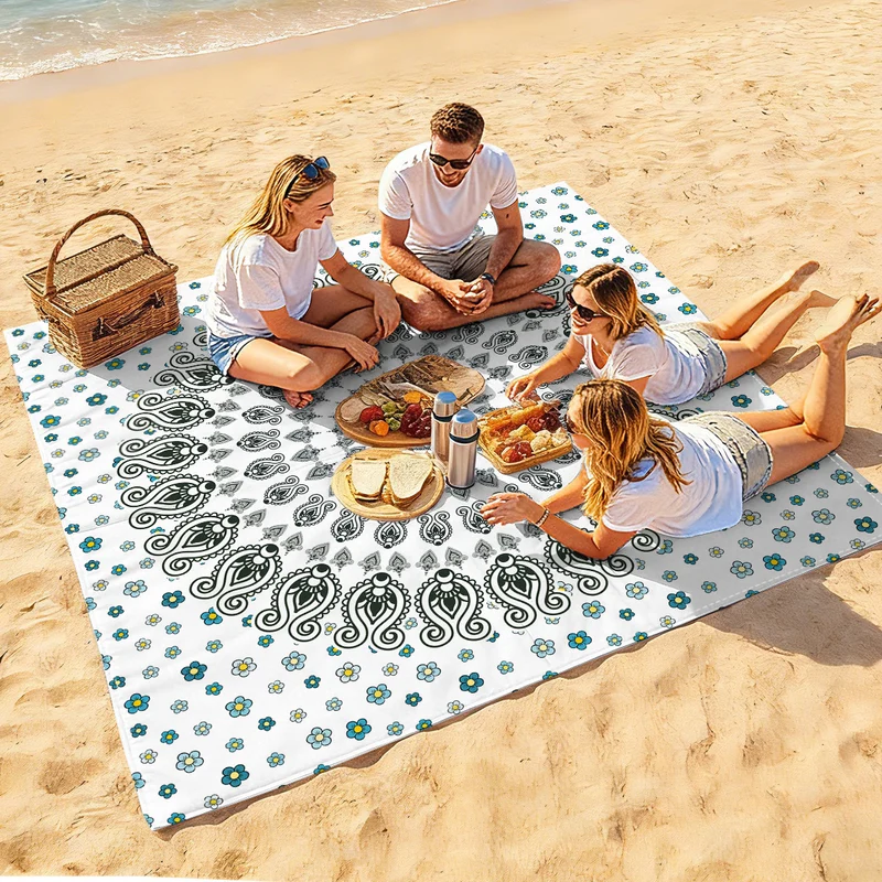 Strandmatte mit Mandala-Design Skanto