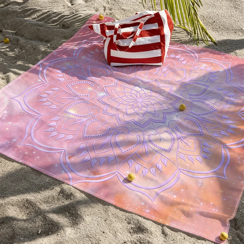 Strandmatte mit Mandala-Design Skanto