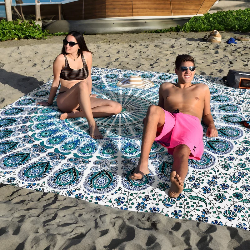 Strandmatte mit Mandala-Design Skanto