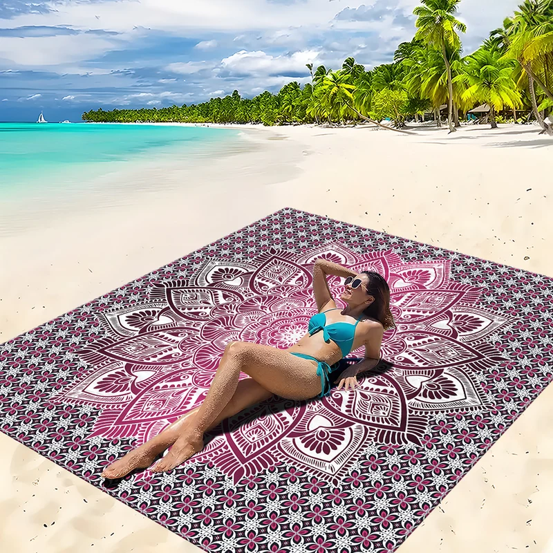 Strandmatte mit Mandala-Design Skanto