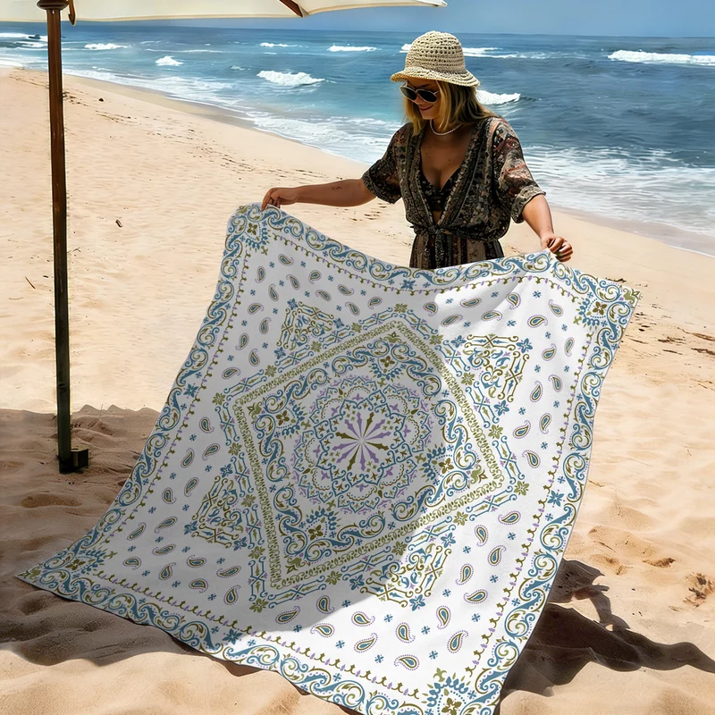 Strandmatte mit Mandala-Design Skanto