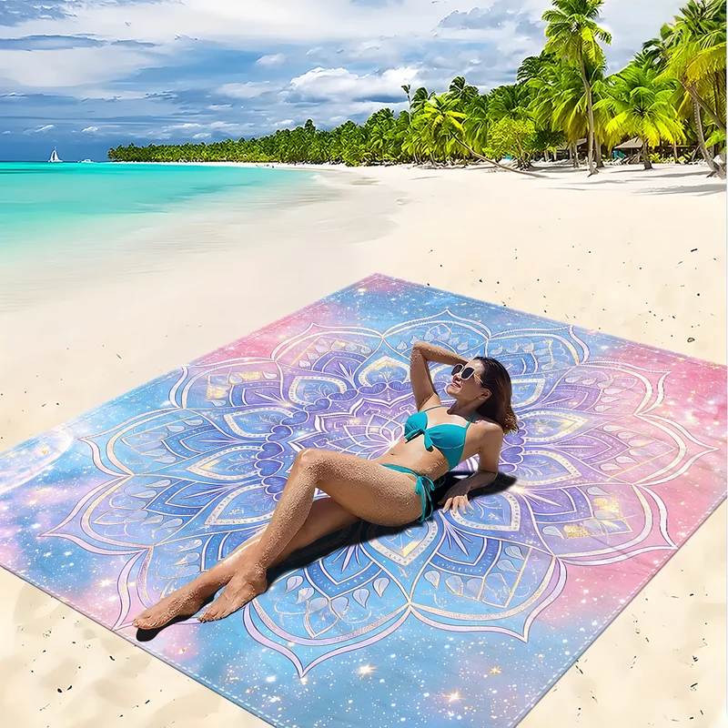Strandmatte mit Mandala-Design Skanto