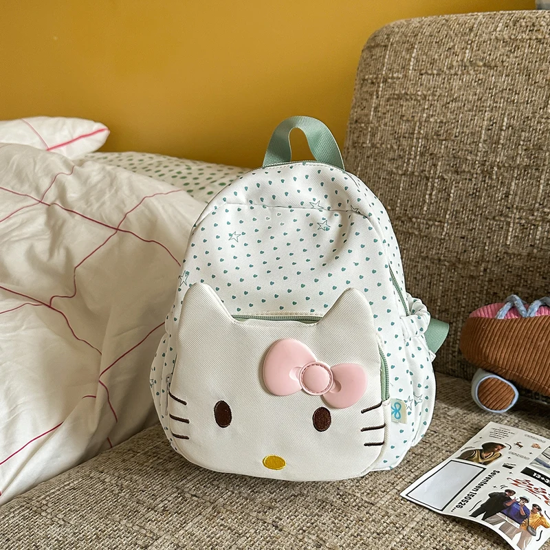 Niedliche Mini-Schultasche für Kinder mit Katzenmotiv