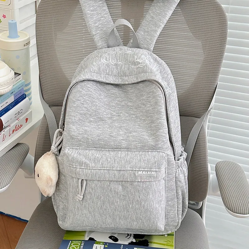 Klassischer Schulrucksack aus weichem Stoff