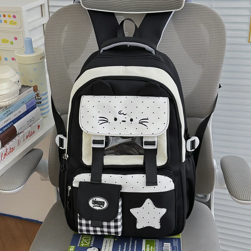 Niedlicher Schulrucksack mit Katzenohren