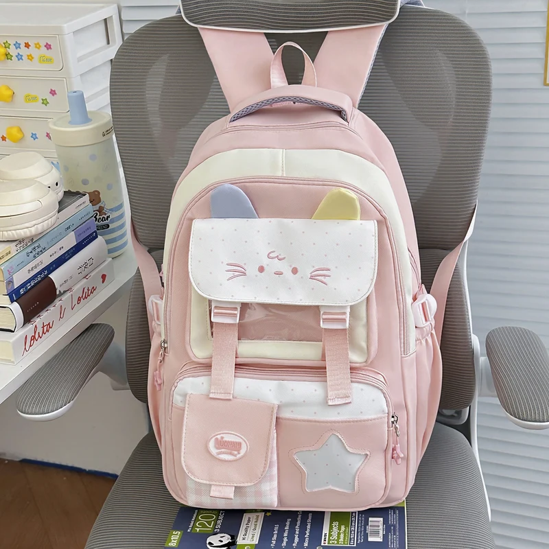 Niedlicher Schulrucksack mit Katzenohren