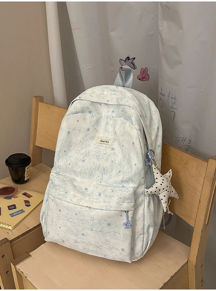 Vielseitige Schultasche mit Sternenprint