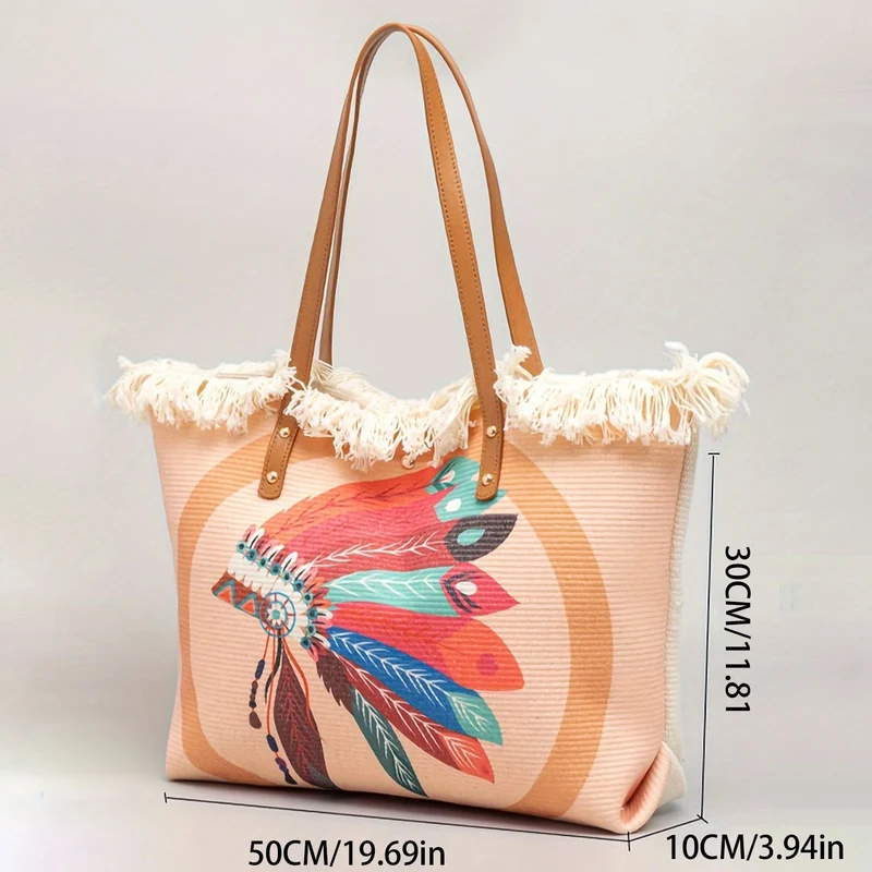 Strandtasche mit einzigartigem Federdesign Skanto