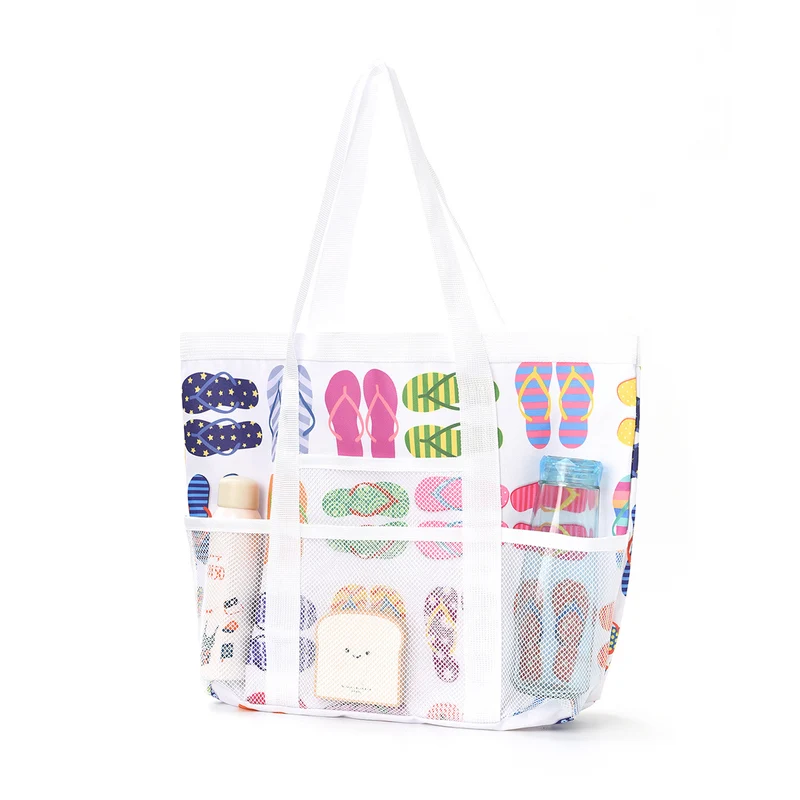 Strandtasche mit transparentem Design und großem Fach Skanto