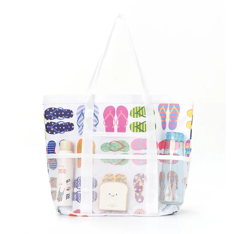 Strandtasche mit transparentem Design und großem Fach Skanto