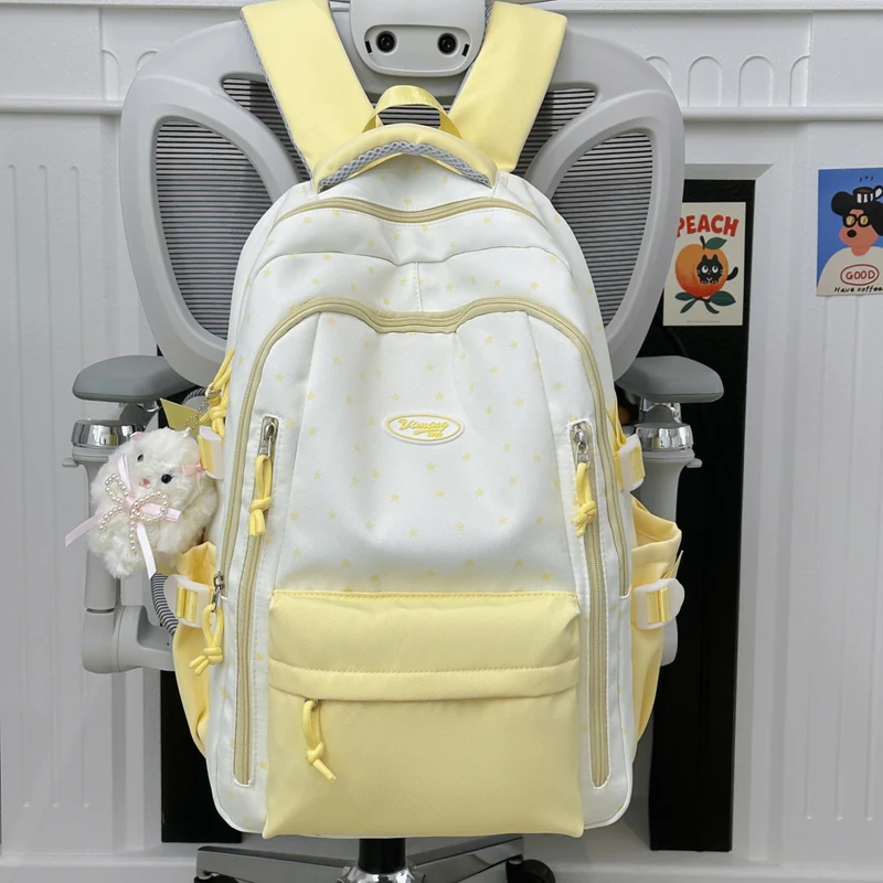 Schicker multifunktionaler Schulrucksack mit Sternen-Dekor
