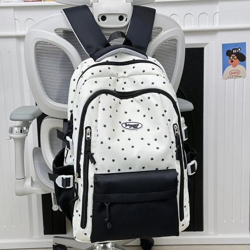 Schicker multifunktionaler Schulrucksack mit Sternen-Dekor