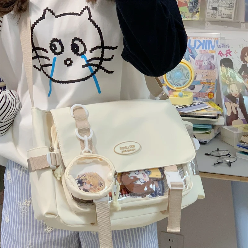 Klassischer Messenger Bag Schulrucksack