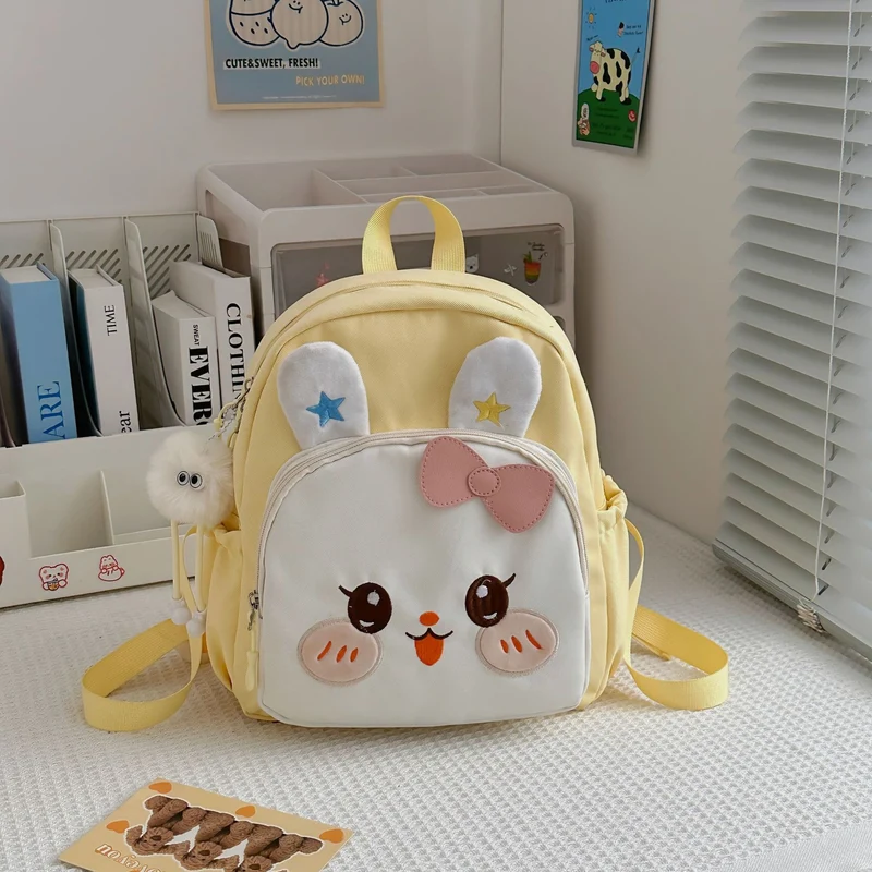 Niedlicher Mädchen-Mini-Schulranzen mit Hasen-Motiv
