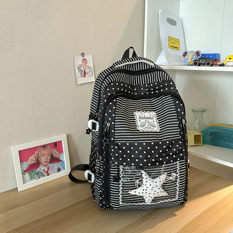 Stylischer Schulrucksack mit mehreren Fächern