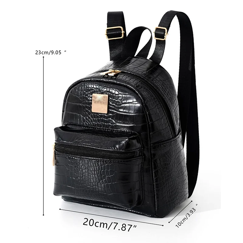 Rucksack im eleganten Krokodil-Look Skanto