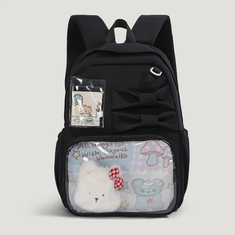 Niedlicher Schulrucksack mit Cartoon-Motiv