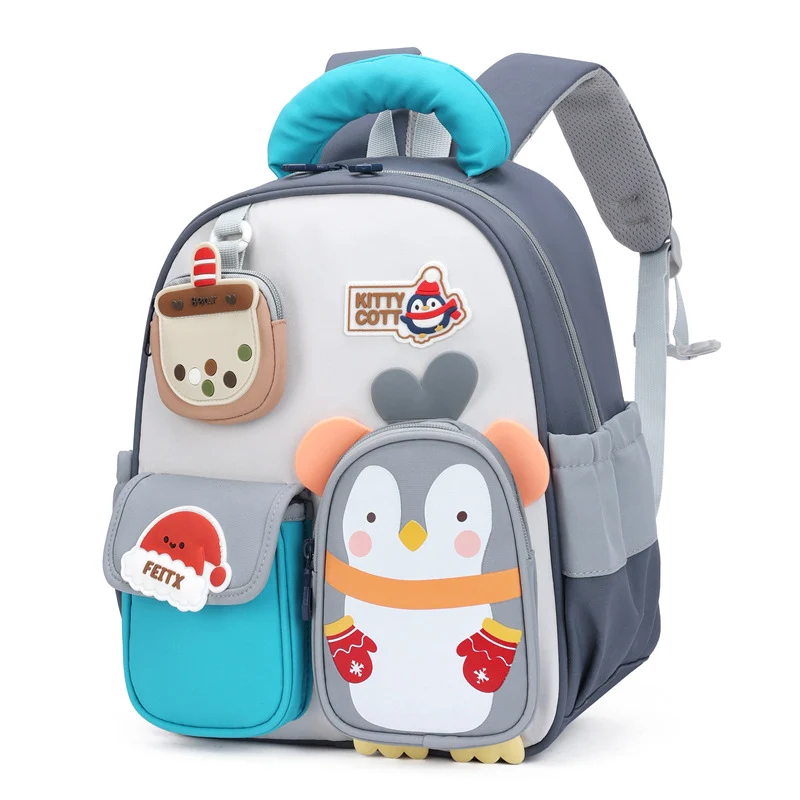 Verspielter Schulrucksack für Kinder mit Charakter-Design