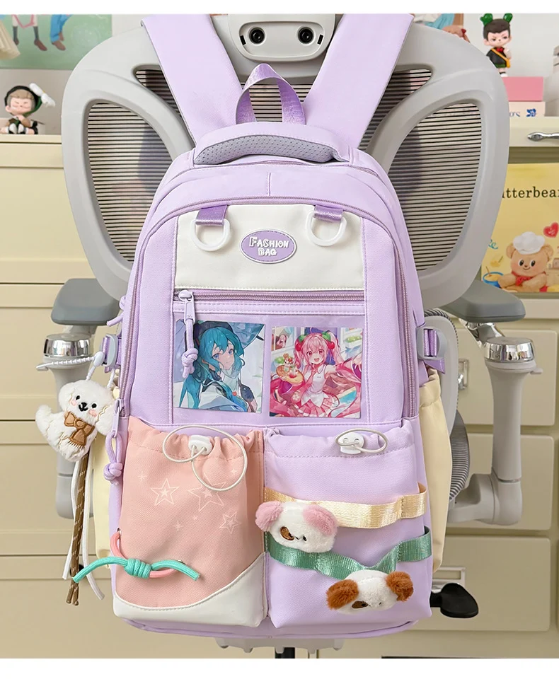 Lustiger Schulrucksack für Kinder mit Charakter-Motiv