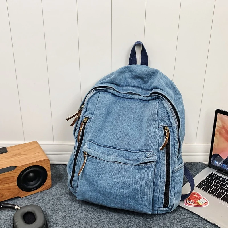 Klassischer Jeans-Schulrucksack