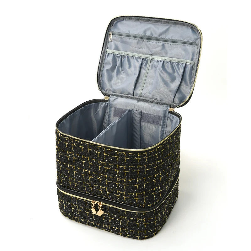 Kosmetik-Organizer-Tasche aus elegantem Stoff Skanto