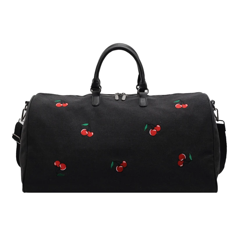 Sportliche Wochenendtasche mit verspieltem Kirschmuster Skanto