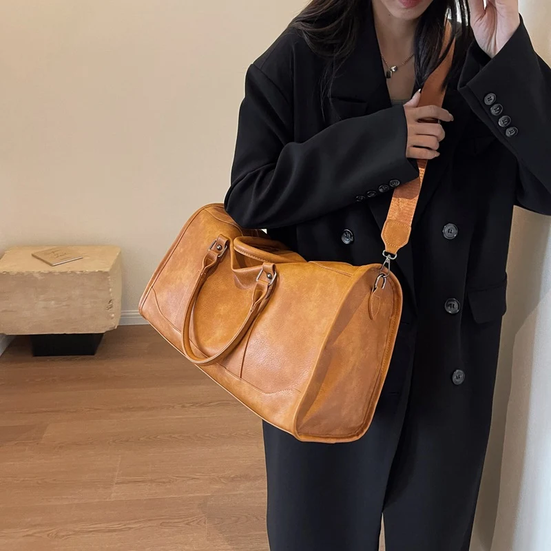 Hochwertige Leder-Reisetasche Skanto