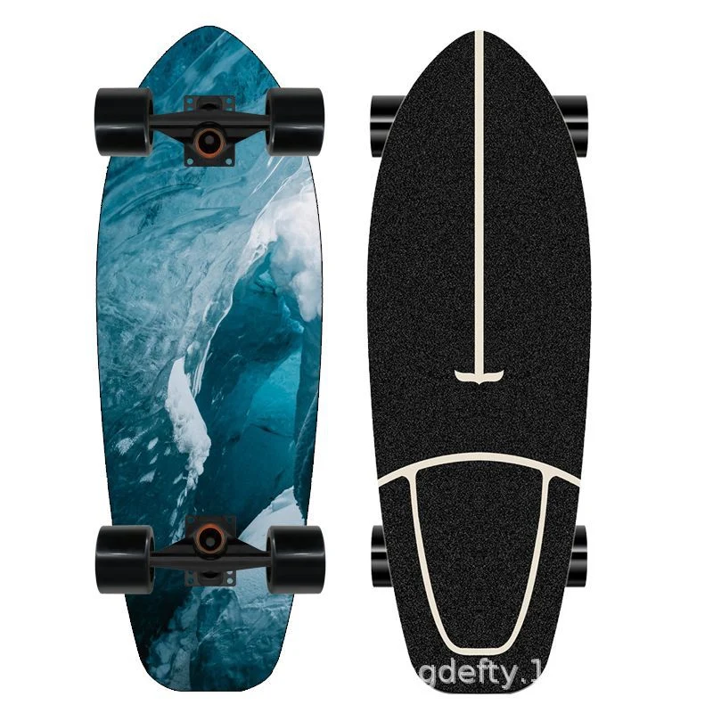Skateboard Skanto mit künstlerischem Löwen-Design