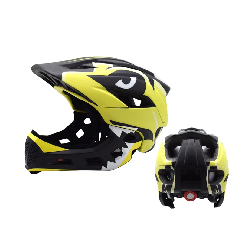 Stylischer Fullface-Mountainbike-Helm für Kinder Skanto