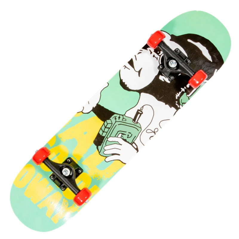 Skateboard mit Drachengrafik Skanto