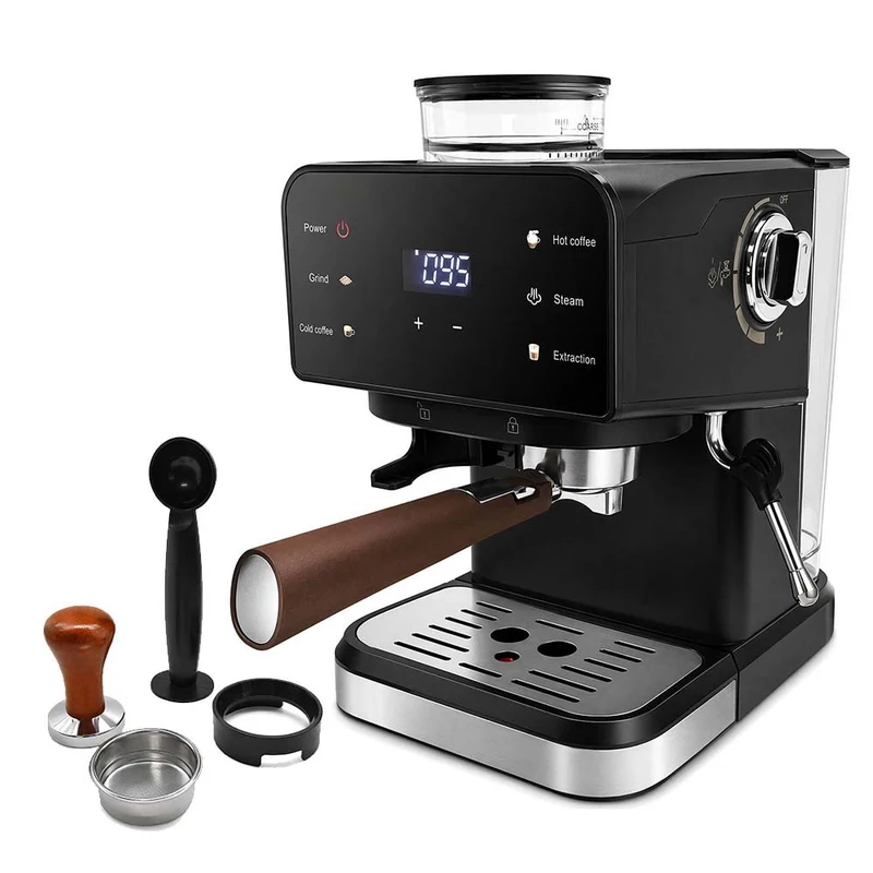 Espressomaschine mit integriertem Mahlwerk und digitaler Steuerung Skanto