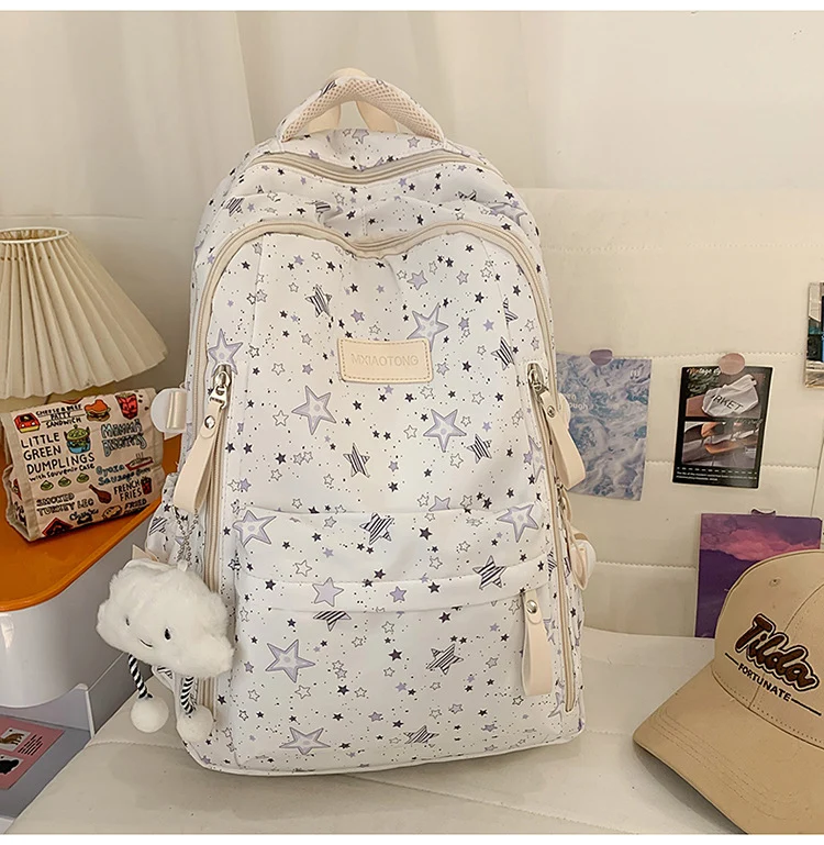 Stylischer Rucksack Skanto mit Sternenprint