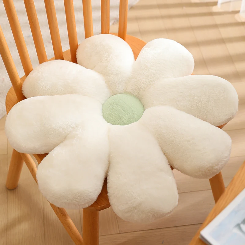 Plüsch-Sitzkissen in Blumenform Skanto