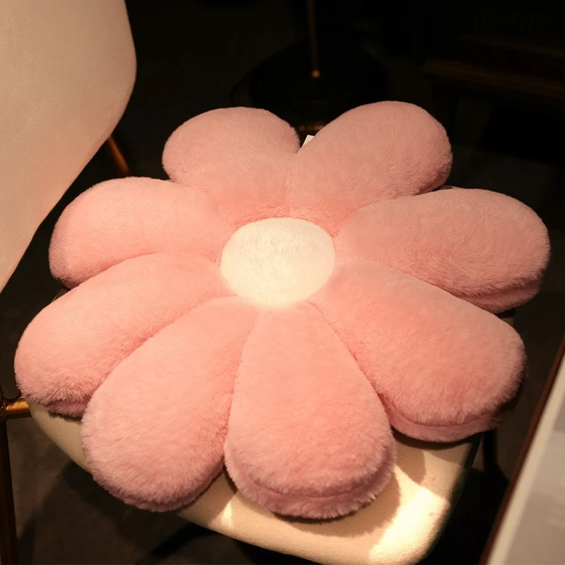 Plüsch-Sitzkissen in Blumenform Skanto
