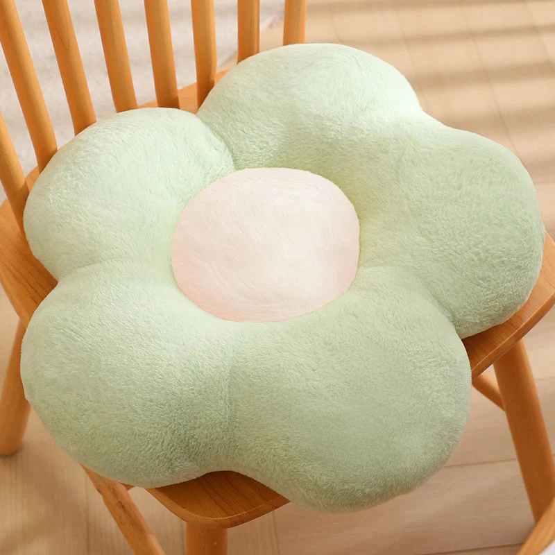 Plüsch-Sitzkissen in Blumenform Skanto