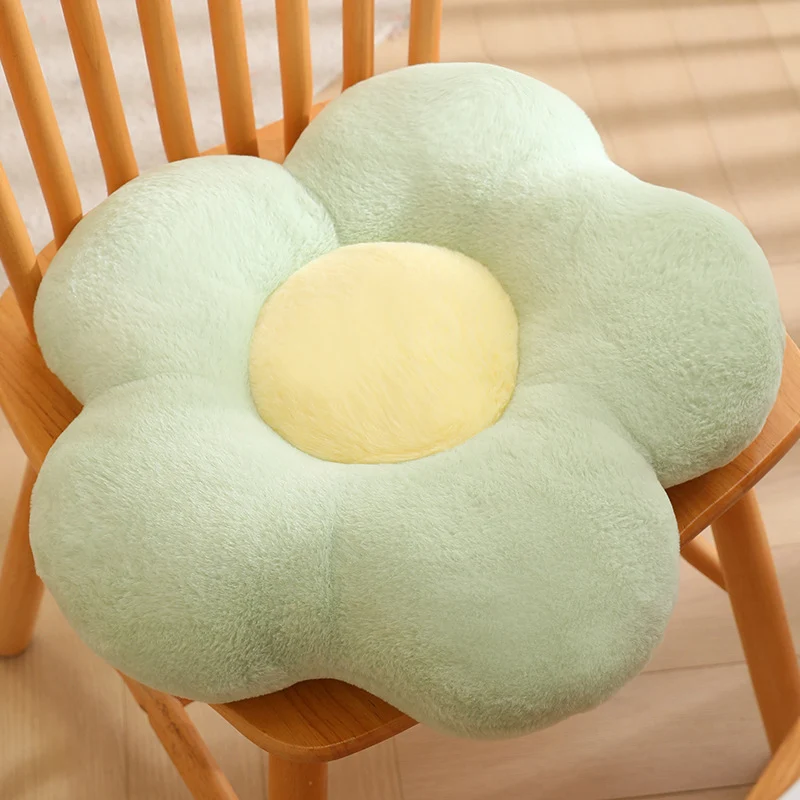 Plüsch-Sitzkissen in Blumenform Skanto